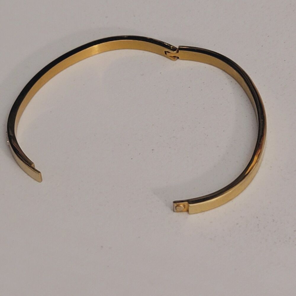 Women's Yellow Gold Filled Bangle Bracelet - Picture 5 of 10